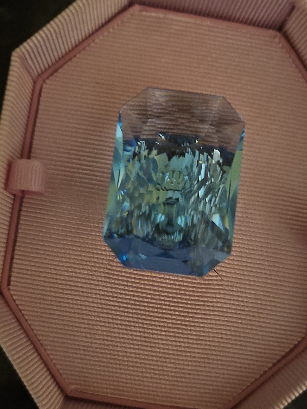 Blue Crystal Statement Ring - Women Jewelry SIZE 6 - Picture 4 of 7